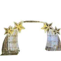   LED 3D karácsonyi dekoráció Arany Kapu 102W, 4500x400x2500 mm, 3000K-6500K, IP65 - CH5