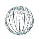 LED 3D karácsonyi dekoráció fehér golyó 19W, 800x800 mm, 6500K hideg fehér, IP65 - CH6