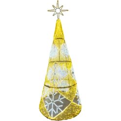   LED 3D karácsonyfa dekoráció 320W, 1800x1800x4000 mm, 3000K-6500K, IP65 - CH7