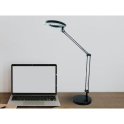 LED asztali lámpa 8W 400lm 4000K IP20 ABS fekete - DL1203/B