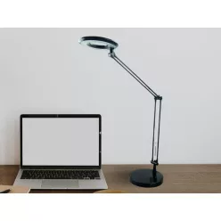 LED asztali lámpa 8W 400lm 4000K IP20 ABS fekete - DL1203/B