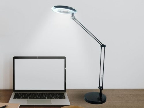 LED asztali lámpa 8W 400lm 4000K IP20 ABS fekete - DL1203/B
