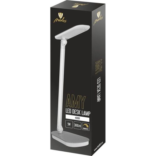 LED asztali lámpa 5W dimmelhető, 300 lm, 4000K semleges fehér, IP20 fehér - DL1207/W