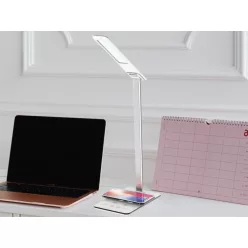   LED asztali lámpa JOY 6W dimmelhető USB vezeték nélküli töltés - DL2301/W