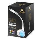 LED asztali lámpa 7W dimmelhető, RGB, 250 lm, 4000K semleges fehér, IP20 fehér - DL3401/W