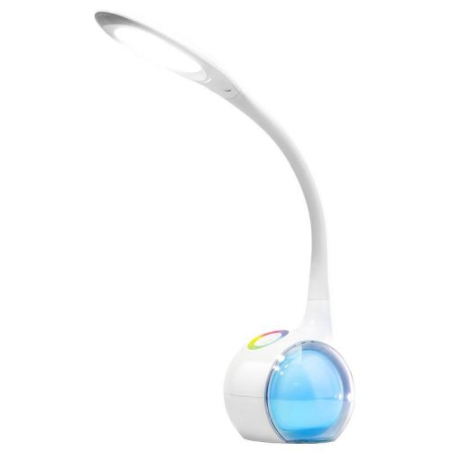 LED asztali lámpa 7W dimmelhető, RGB, 250 lm, 4000K semleges fehér, IP20 fehér - DL3401/W