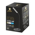 LED asztali lámpa 7W dimmelhető, vezeték nélküli töltő, 350 lm, 3000-6500K fekete - DL4301/B