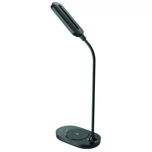 LED asztali lámpa 7W dimmelhető, vezeték nélküli töltő, 350 lm, 3000-6500K fekete - DL4301/B