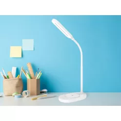   LED asztali lámpa 7W dimmelhető, vezeték nélküli töltő, 350 lm, 3000-6500K fehér - DL4301/W