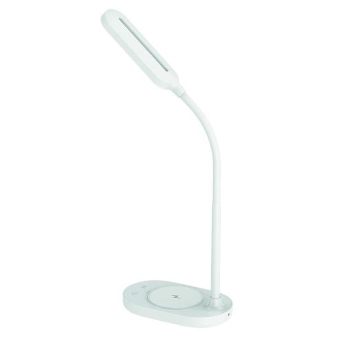 LED asztali lámpa 7W dimmelhető, vezeték nélküli töltő, 350 lm, 3000-6500K fehér - DL4301/W