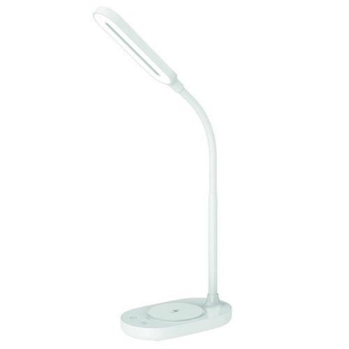 LED asztali lámpa 7W dimmelhető, vezeték nélküli töltő, 350 lm, 3000-6500K fehér - DL4301/W