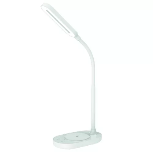 LED asztali lámpa 7W dimmelhető, vezeték nélküli töltő, 350 lm, 3000-6500K fehér - DL4301/W