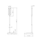 LED asztali lámpa 7W dimmelhető, vezeték nélküli töltő, 350 lm, 3000-6500K fehér - DL4301/W