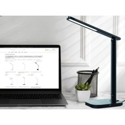   LED asztali lámpa 7W dimmelhető, USB, éjszakai fény, időzítő, 500 lm, 3000-6500K fekete - DL4304/B