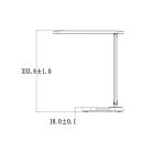 LED asztali lámpa 7W dimmelhető, USB, éjszakai fény, időzítő, 500 lm, 3000-6500K fekete - DL4304/B