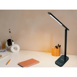   LED asztali lámpa 8W 400lm 3000-6500K dimmelhető USB vezeték nélküli töltés - DL4305/B
