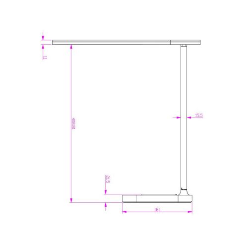 LED asztali lámpa 8W 400lm 3000-6500K dimmelhető USB vezeték nélküli töltés - DL4305/B