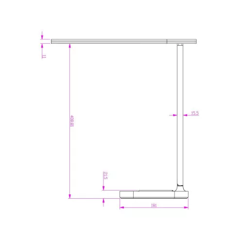 LED asztali lámpa 8W 400lm 3000-6500K dimmelhető USB vezeték nélküli töltés - DL4305/B