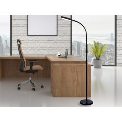   LED állólámpa 12W dimmelhető, 800 lm, 3000-6500K, IP20 fekete alu - DL4306/B