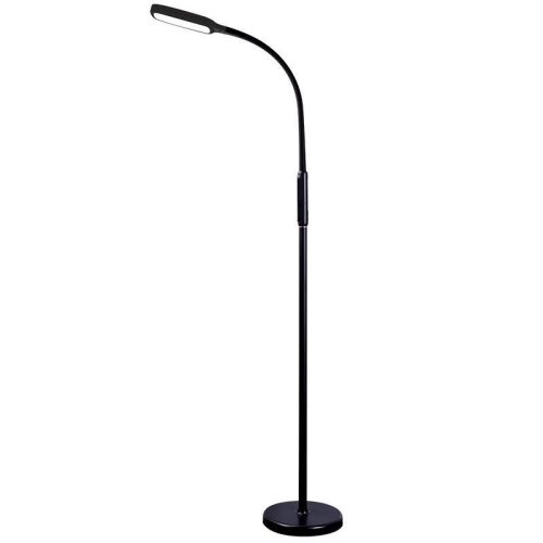 LED állólámpa 12W dimmelhető, 800 lm, 3000-6500K, IP20 fekete alu - DL4306/B