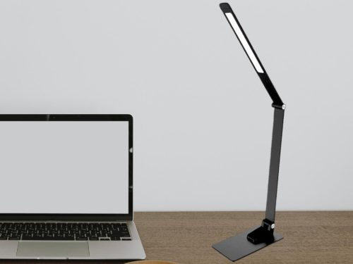 LED asztali lámpa 12W 500lm 3000-6500K dimmelhető USB időzítő - DL5302/B