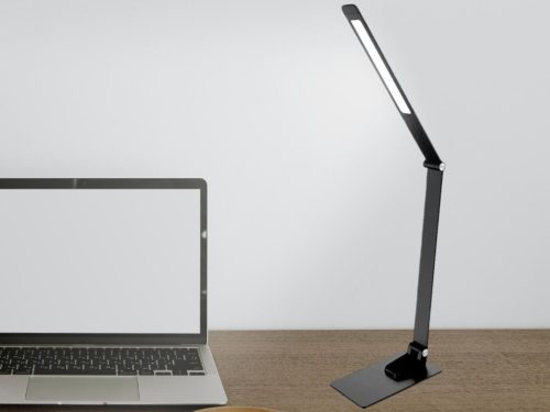 LED asztali lámpa 12W 500lm 3000-6500K dimmelhető USB időzítő - DL5302/B