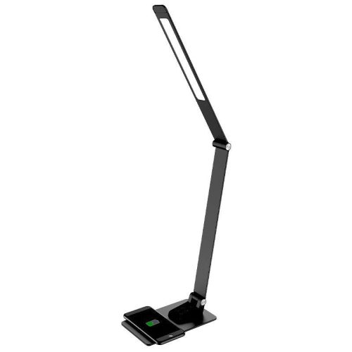 LED asztali lámpa 12W 500lm 3000-6500K dimmelhető USB vezeték nélküli töltés - DL5303/B