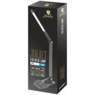 LED asztali lámpa 12W 500lm 3000-6500K dimmelhető USB vezeték nélküli töltés - DL5303/B