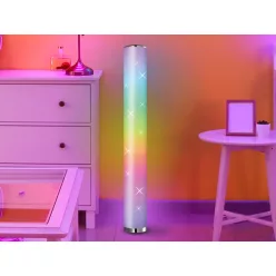   LED állólámpa atmoszférás távirányítóval 12W RGB+meleg fehér DL6401