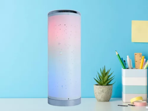 LED asztali atmoszférikus lámpa 5W RGBIC+W távirányítóval Ø130x352mm - DL6402