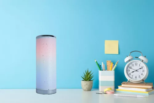 LED asztali atmoszférikus lámpa 5W RGBIC+W távirányítóval Ø130x352mm - DL6402