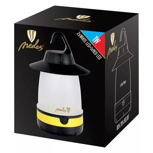 LED kempinglámpa 3W, 60Lm, IPX4, Ø110x170mm - FCL01