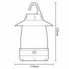 LED kempinglámpa 3W, 60Lm, IPX4, Ø110x170mm - FCL01