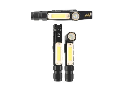 LED tölthető munkalámpa 6W, IP44, Li-Ion 800mAh, állítható, fejlámpa funkció - FL05R