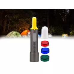   LED tölthető kézi lámpa 8W, IPX4, Li-Ion 1200mAh, több fénymód, USB-C - FL06R