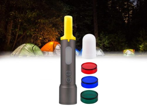 LED tölthető kézi lámpa 8W, IPX4, Li-Ion 1200mAh, több fénymód, USB-C - FL06R