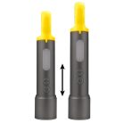 LED Zseblámpa 8W Fehér / Piros fény 650lm 1200mAh, USB-C IPX4 - FL06R