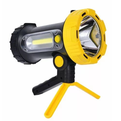 LED tölthető kézilámpa + powerbank 5W+3W, 530Lm, IP65, 203x158x113mm - FS03R