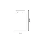 Oldalfali szerelőkészlet vészvilágító lámpatesthez 61x44 mm - HE02