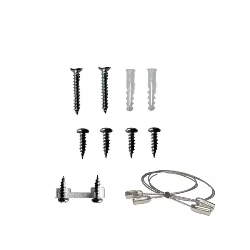 Függeszthető tartozék vészvilágító lámpatesthez 307x44 mm, állítható hossz - HE03