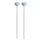 Függesztő konzol LED fénycsöves lámpatesthez T8 foglalathoz, fehér, 1000 mm - HF02