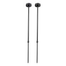 Teleszkópos függesztő konzol LED fénycsöves lámpatesthez 500-1000 mm fekete - HF03B