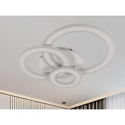   LED design mennyezeti lámpa 90W, 7300 lm, 3000-6500K, IP20, Ø499 mm - J1300/W