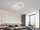 LED design mennyezeti lámpa 90W, 7300 lm, 3000-6500K, IP20, Ø499 mm - J1300/W