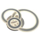 LED design mennyezeti lámpa 90W, 7300 lm, 3000-6500K, IP20, Ø499 mm - J1300/W