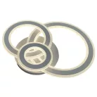 LED design mennyezeti lámpa 90W, 7300 lm, 3000-6500K, IP20, Ø499 mm - J1300/W