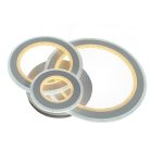 LED design mennyezeti lámpa 90W, 7300 lm, 3000-6500K, IP20, Ø499 mm - J1300/W