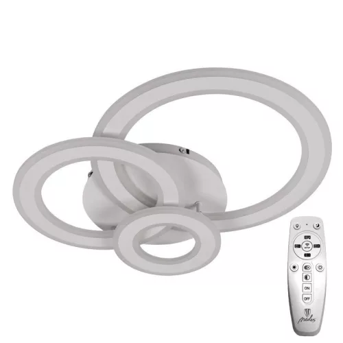 LED design mennyezeti lámpa 90W, 7300 lm, 3000-6500K, IP20, Ø499 mm - J1300/W