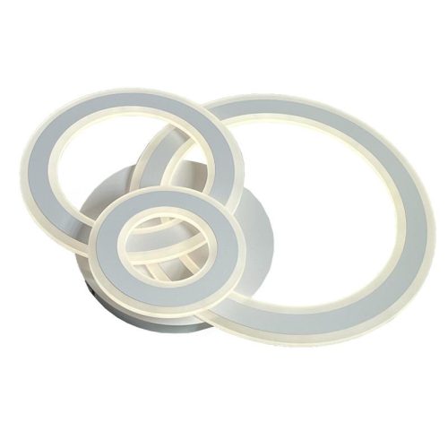 LED design mennyezeti lámpa 90W, 7300 lm, 3000-6500K, IP20, Ø499 mm - J1300/W