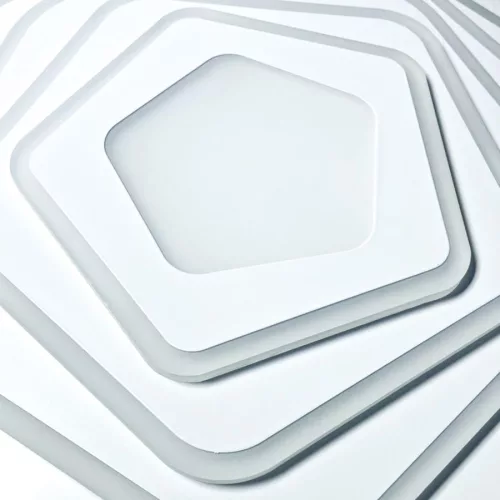 LED design mennyezeti lámpa 125W, 10200 lm, 3000K-6500K, IP20, fém-akril - J1301/W